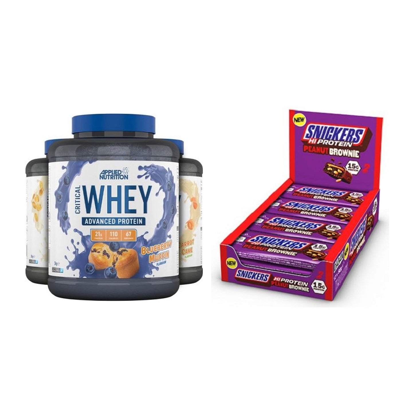Schokolade Geschmacks-Duo: Applied Nutrition + 2× Snickers High – alle enthaltenen Artikel