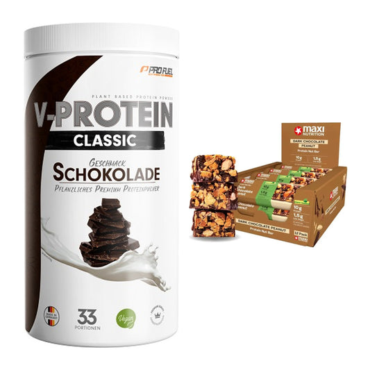 Schokolade Geschmacks-Duo: ProFuel VEGAN + 2× MaxiNutrition – alle enthaltenen Artikel