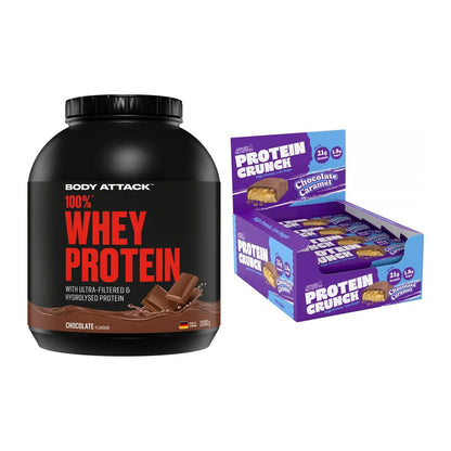 Schokolade Geschmacks-Duo: Body Attack 100% + 2× Applied Protein – alle enthaltenen Artikel