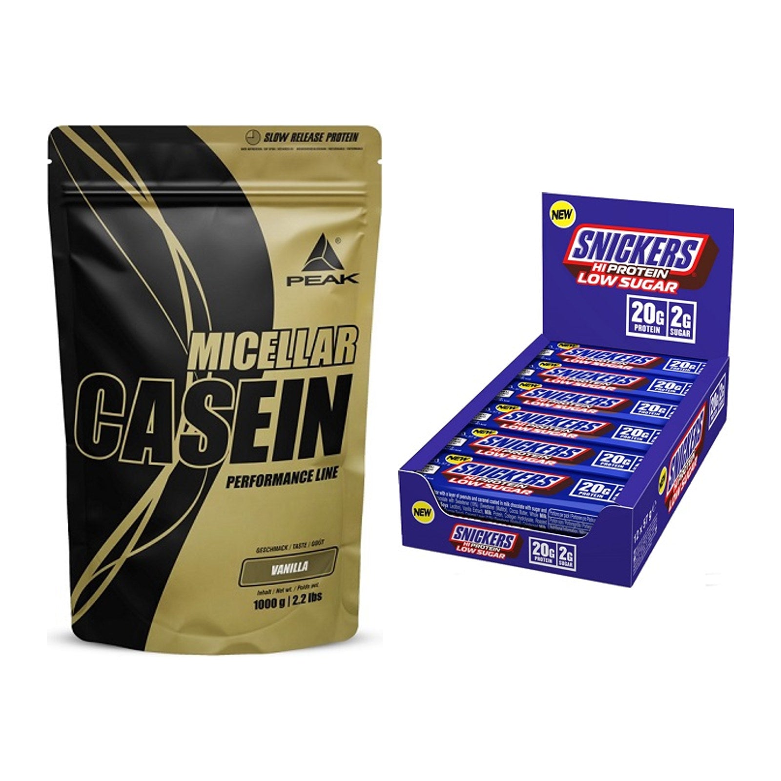 Schokolade Geschmacks-Duo: Peak Micellar Casein + 1 weitere – alle enthaltenen Artikel
