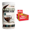 Erdnuss Geschmacks-Duo: ProFuel V-PROTEIN + 2× Olimp Energy+ Bar – alle enthaltenen Artikel