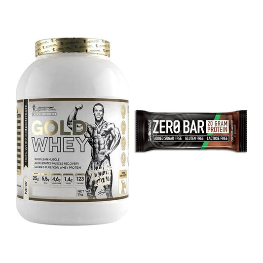 Schokolade Geschmacks-Duo: Kevin Levrone Gold + 2× BioTech Zero Bar – alle enthaltenen Artikel