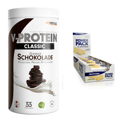 Schokolade Geschmacks-Duo: ProFuel VEGAN + 2× Multipower Power – alle enthaltenen Artikel