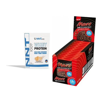 Schokolade Geschmacks-Duo: NNT Whey + 2× Mars High Protein Cookie – alle enthaltenen Artikel