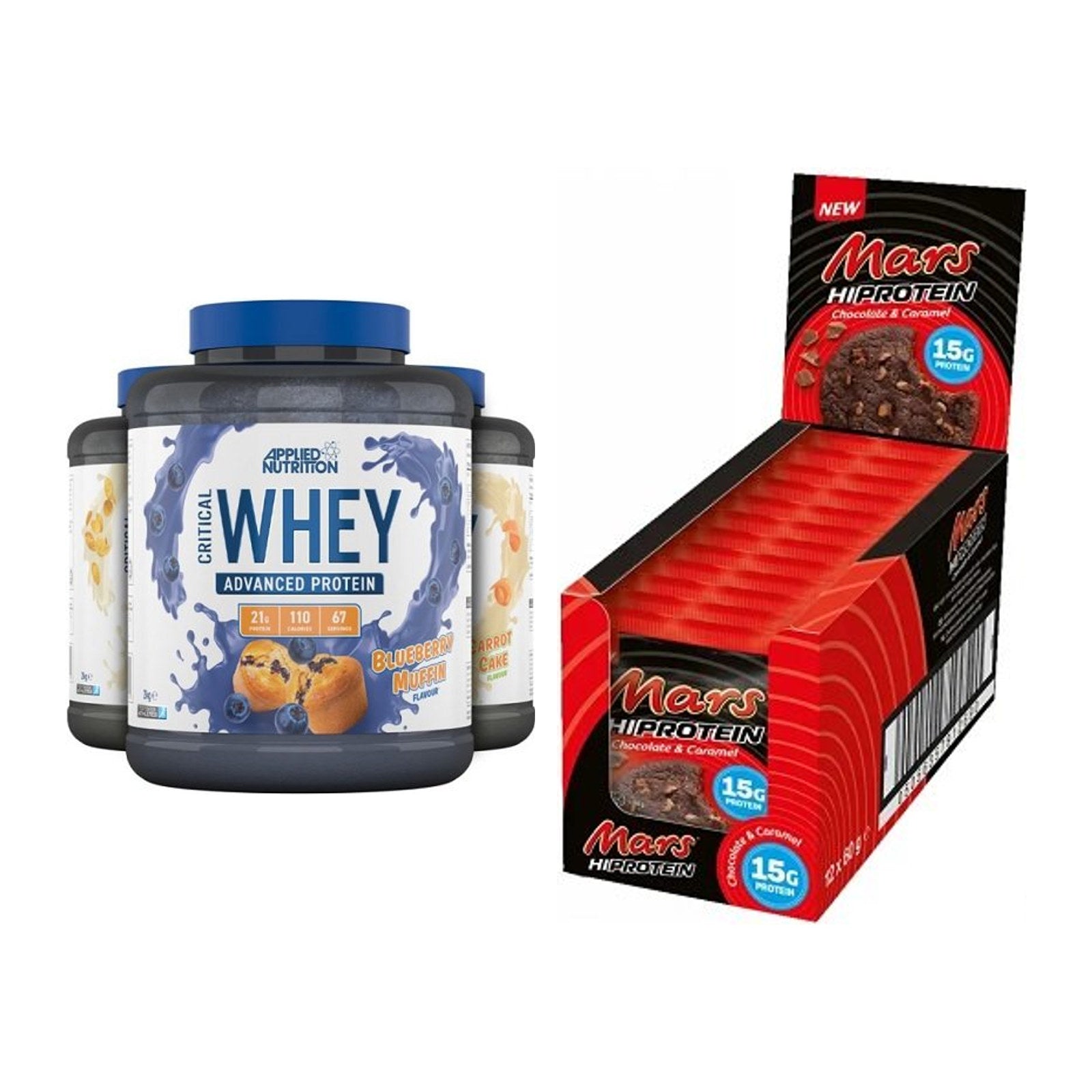 Schokolade Geschmacks-Duo: Applied Nutrition + 2× Mars High Protein – alle enthaltenen Artikel
