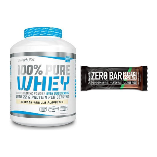 Schokolade Geschmacks-Duo: BioTech 100% Pure + 2× BioTech Zero Bar – alle enthaltenen Artikel