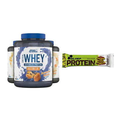 Schokolade Geschmacks-Duo: Applied Nutrition + 2× Olimp Protein Bar – alle enthaltenen Artikel