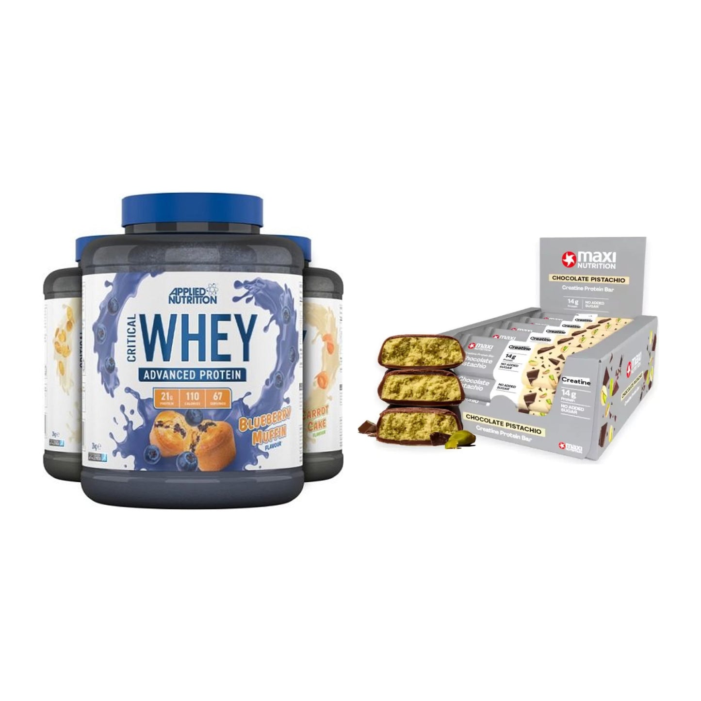 Schokolade Geschmacks-Duo: Applied Nutrition + 2× MaxiNutrition – alle enthaltenen Artikel