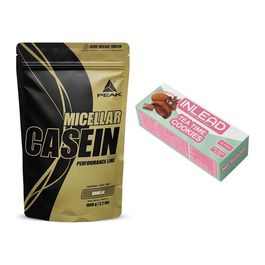 Schokolade Geschmacks-Duo: Peak Micellar Casein + 2× INLEAD Tea Time – alle enthaltenen Artikel
