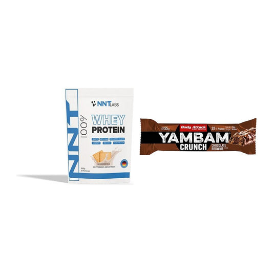 Schokolade Geschmacks-Duo: NNT Whey + 2× Body Attack YAMBAM – alle enthaltenen Artikel