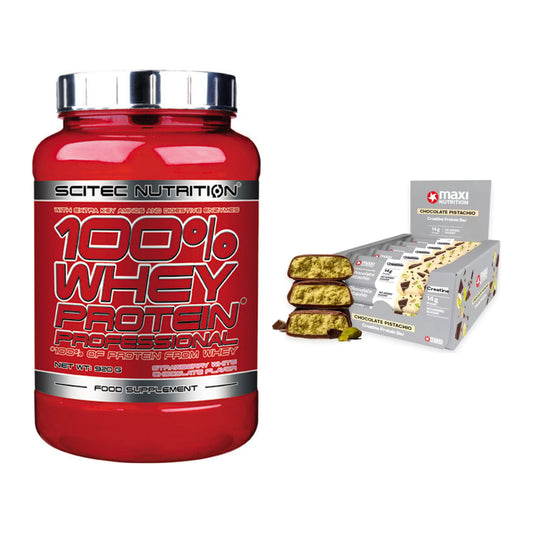 Schokolade Geschmacks-Duo: Scitec 100% Whey + 2× MaxiNutrition – alle enthaltenen Artikel