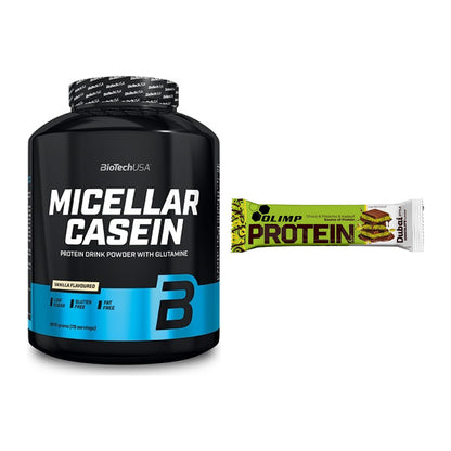 Schokolade Geschmacks-Duo: BioTech Micellar + 2× Olimp Protein Bar – alle enthaltenen Artikel