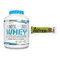 Schokolade Geschmacks-Duo: BioTech 100% Pure + 2× Olimp Protein Bar – alle enthaltenen Artikel
