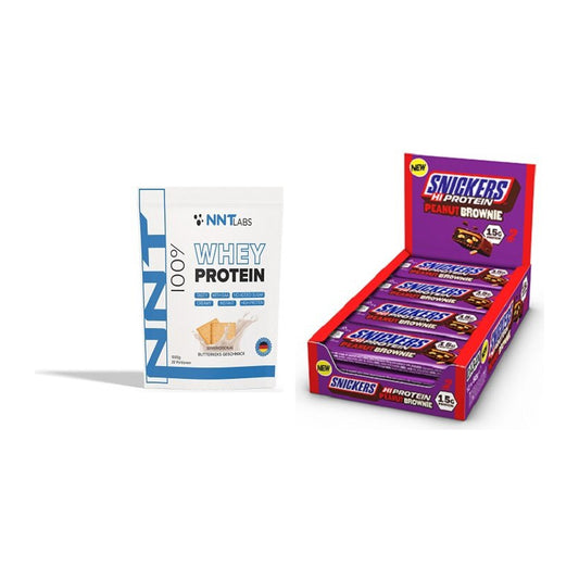 Schokolade Geschmacks-Duo: NNT Whey + 2× Snickers High – alle enthaltenen Artikel