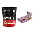 Schokolade Geschmacks-Duo: ON Whey Gold Standard + 2× INLEAD Wafer Bar – alle enthaltenen Artikel