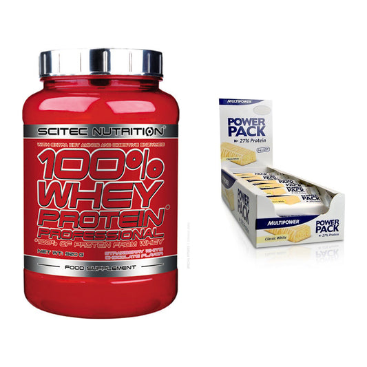 Schokolade Geschmacks-Duo: Scitec 100% Whey + 2× Multipower Power – alle enthaltenen Artikel
