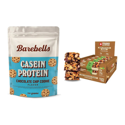 Schokolade Geschmacks-Duo: Barebells Casein + 2× MaxiNutrition – alle enthaltenen Artikel