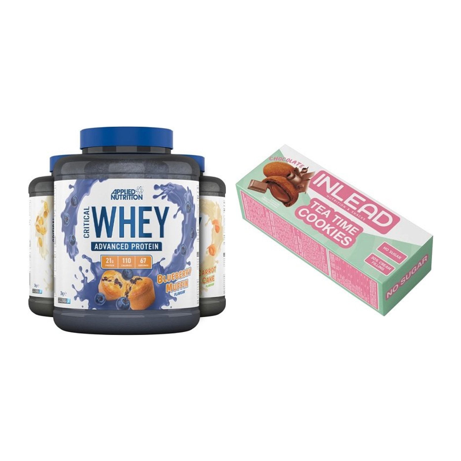 Schokolade Geschmacks-Duo: Applied Nutrition + 2× INLEAD Tea Time – alle enthaltenen Artikel