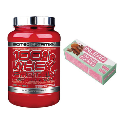 Schokolade Geschmacks-Duo: Scitec 100% Whey + 2× INLEAD Tea Time – alle enthaltenen Artikel