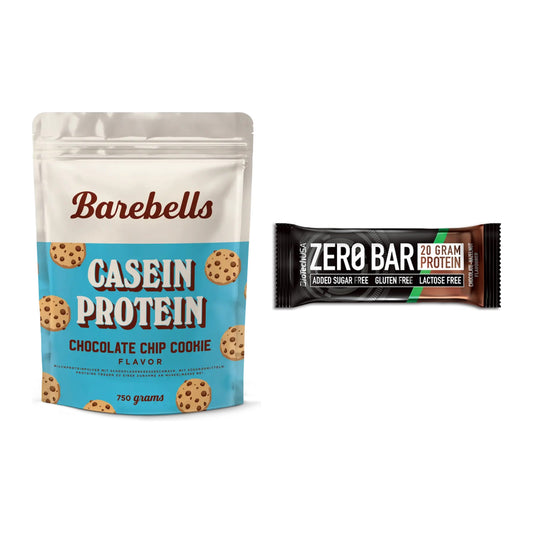 Schokolade Geschmacks-Duo: Barebells Casein + 2× BioTech Zero Bar – alle enthaltenen Artikel