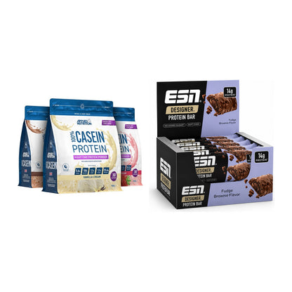 Schokolade Geschmacks-Duo: Applied Nutrition + 2× ESN Designer Bar – alle enthaltenen Artikel
