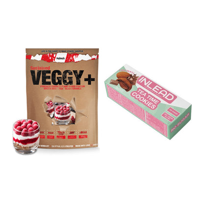 Schokolade Geschmacks-Duo: Sinob VEGGY + VEGAN + 2× INLEAD Tea Time – alle enthaltenen Artikel