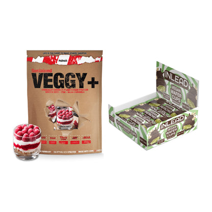Schokolade Geschmacks-Duo: Sinob VEGGY + VEGAN + 2× INLEAD Wafer Cups – alle enthaltenen Artikel