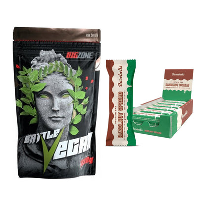 Haselnuss Geschmacks-Duo: Big Zone Battle + 2× Barebells Spread Bar – alle enthaltenen Artikel