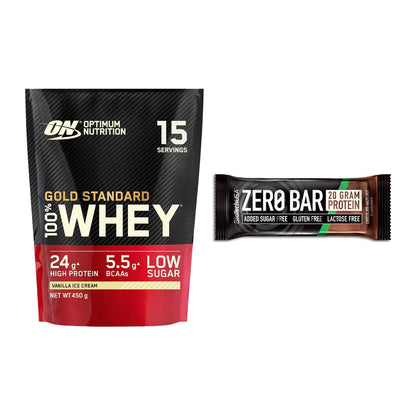 Schokolade Geschmacks-Duo: ON Whey Gold Standard + 2× BioTech Zero Bar – alle enthaltenen Artikel
