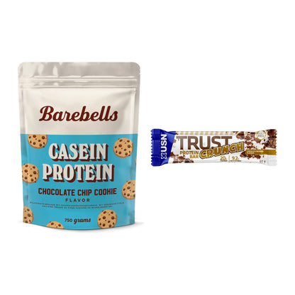 Schokolade Geschmacks-Duo: Barebells Casein + 2× USN TRUST Crunch – alle enthaltenen Artikel