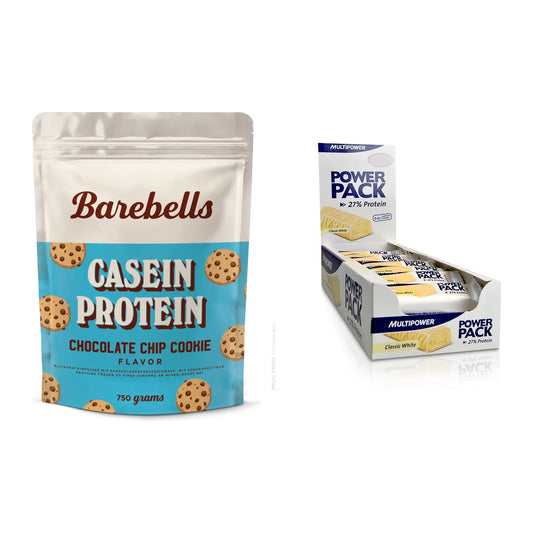 Schokolade Geschmacks-Duo: Barebells Casein + 2× Multipower Power – alle enthaltenen Artikel