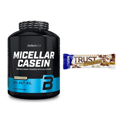 Schokolade Geschmacks-Duo: BioTech Micellar + 2× USN TRUST Crunch – alle enthaltenen Artikel