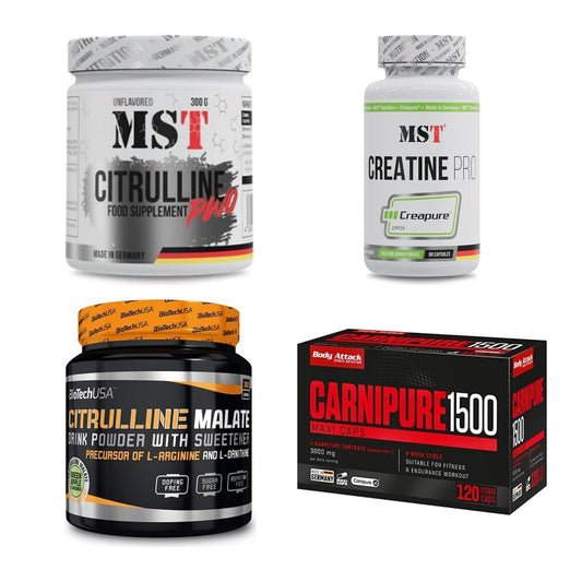 Neutral Sorten-Großset: MST Citrulline + MST Creatine + 2 weitere – alle enthaltenen Artikel