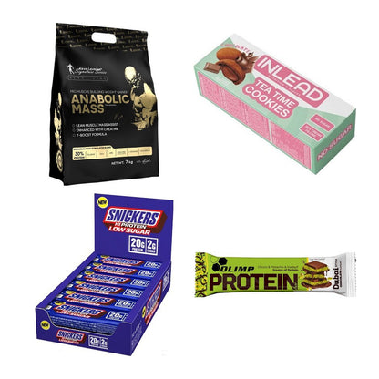 Schokolade Sorten-Großset: Kevin Levrone + INLEAD Tea + 2 weitere – alle enthaltenen Artikel