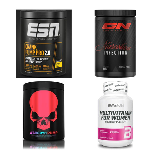 Fruchtmix Sorten-Großset: ESN Crank Pump + GN Narcotica + 2 weitere – alle enthaltenen Artikel