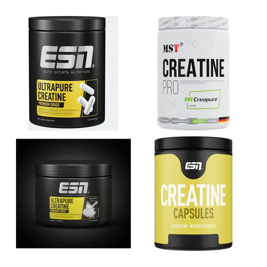 Neutral Sorten-Großset: ESN Ultrapure + MST Creatin Pro + 2 weitere – alle enthaltenen Artikel
