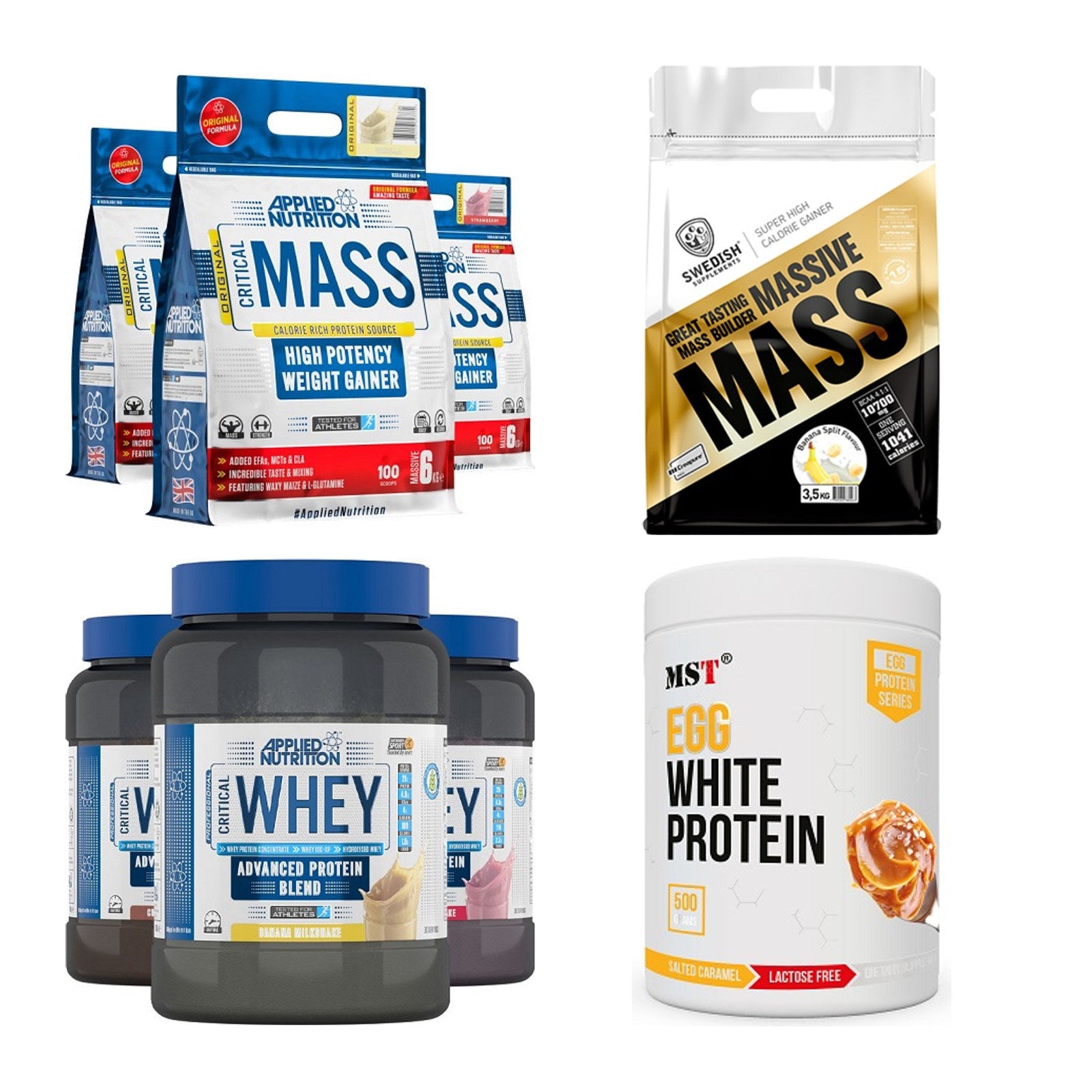 Banane Sorten-Großset: Applied Nutritio + Swedish Suppleme + 2 weitere – alle enthaltenen Artikel