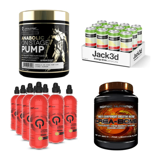 Zitrone Sorten-Großset: Kevin Levrone + USP Labs Jack3d + 2 weitere – alle enthaltenen Artikel
