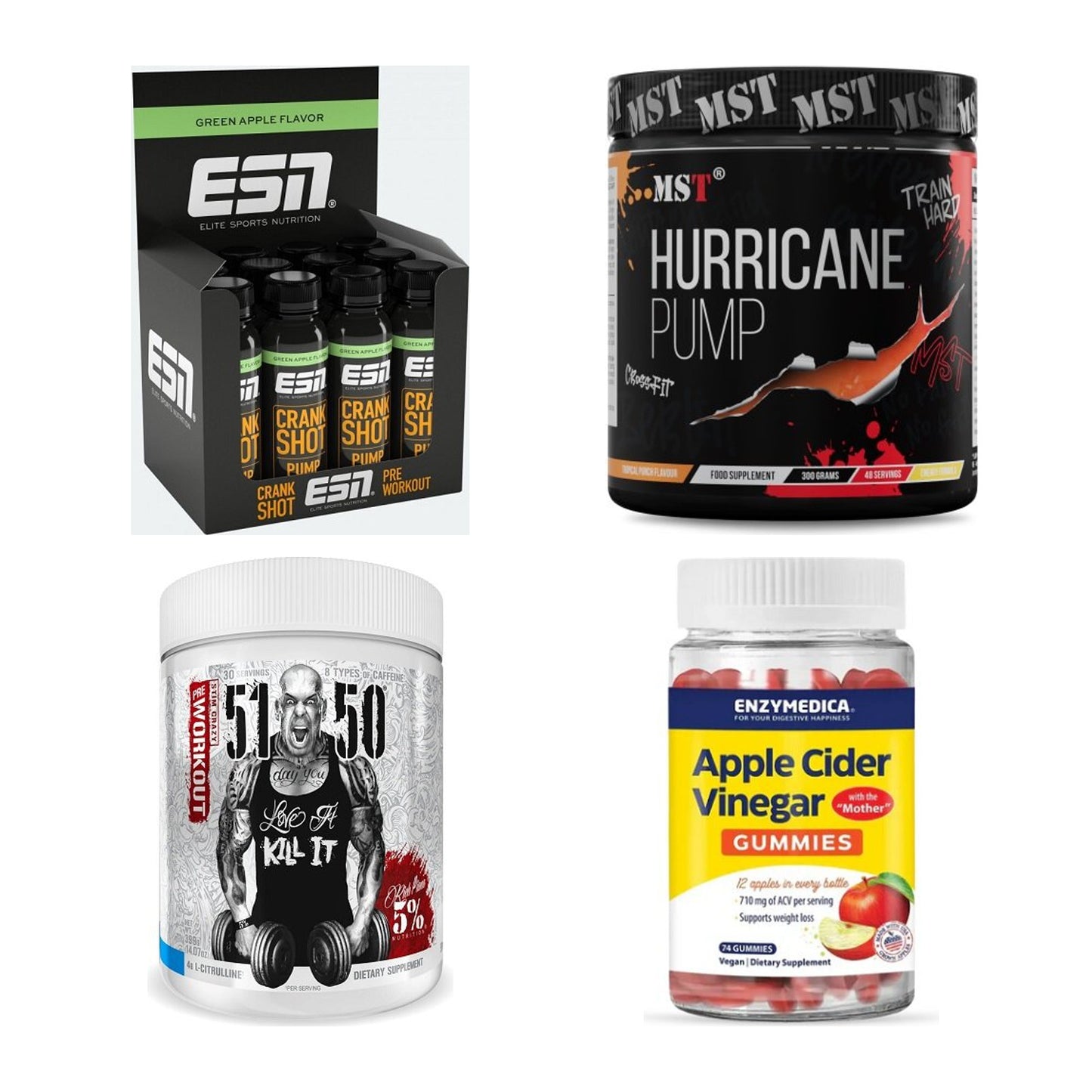 Apfel Sorten-Großset: ESN Crank Pump + MST Hurricane + 2 weitere – alle enthaltenen Artikel