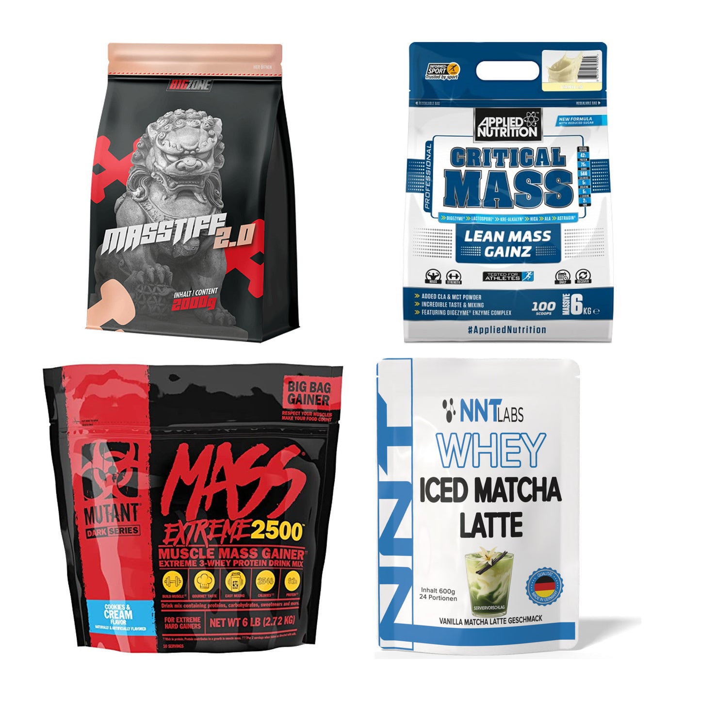 Vanille Sorten-Großset: Big Zone + Applied Nutriti + 2 weitere – alle enthaltenen Artikel