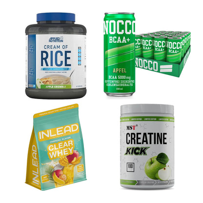 Apfel Sorten-Großset: Applied Nutritio + Nocco BCAA Drink + 2 weitere – alle enthaltenen Artikel