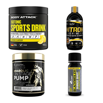 Zitrone Sorten-Großset: Body Attack + BioTech Liquid + 2 weitere – alle enthaltenen Artikel