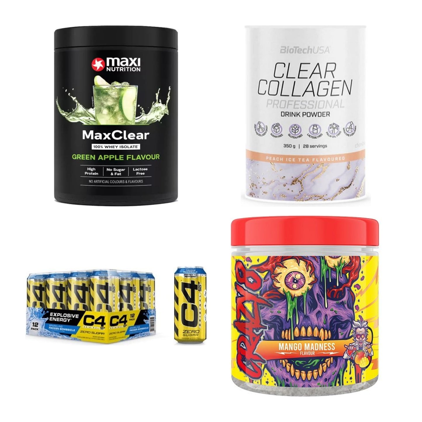 Apfel Sorten-Großset: MaxiNutrition + BioTech Clear + 2 weitere – alle enthaltenen Artikel