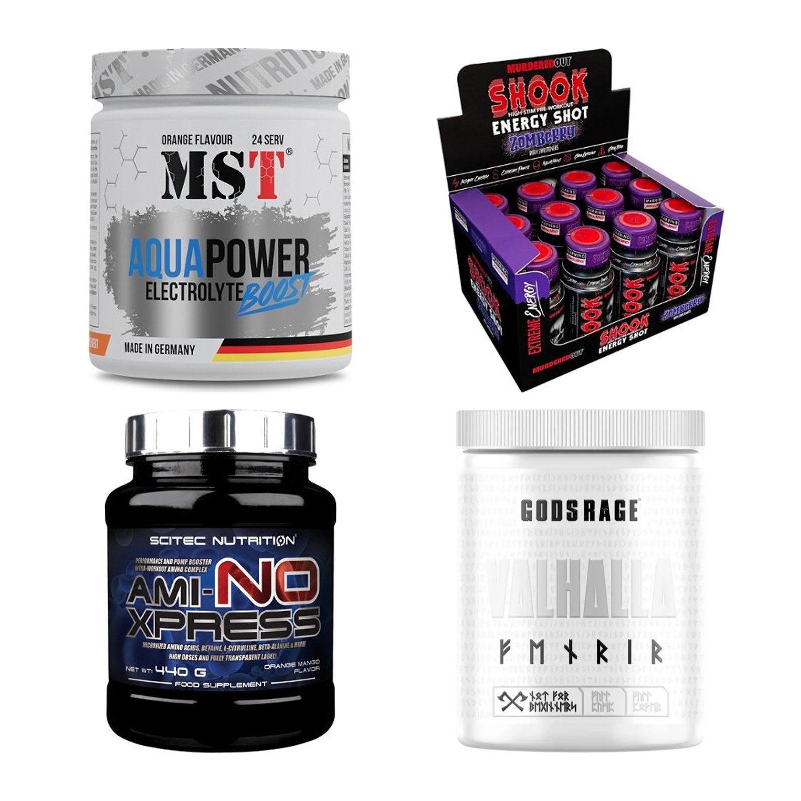 Orange Sorten-Großset: MST Aqua Power + Murdered Out + 2 weitere – alle enthaltenen Artikel