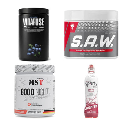 Kirsche Sorten-Großset: Big Zone + Trec Nutrition + 2 weitere – alle enthaltenen Artikel