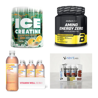 Pfirsich Sorten-Großset: FA Nutrition + BioTech Amino + 2 weitere – alle enthaltenen Artikel