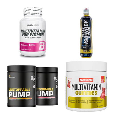 Fruchtmix Sorten-Großset: BioTech Multiv + Body Attack + 2 weitere – alle enthaltenen Artikel