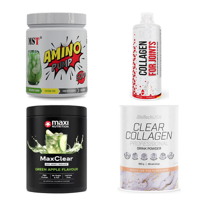 Apfel Sorten-Großset: MST Amino Pump + MST Collagen + 2 weitere – alle enthaltenen Artikel