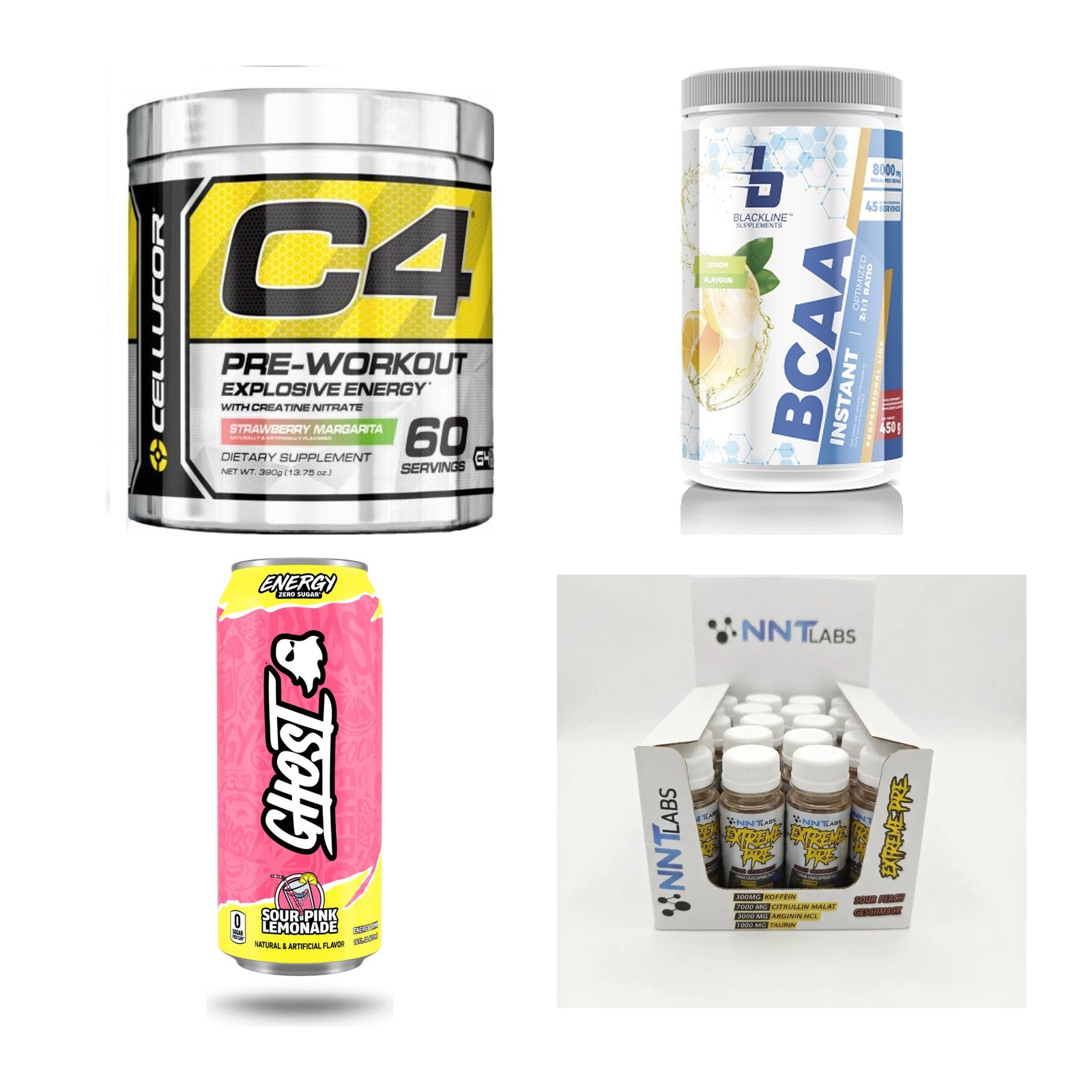 Zitrone Sorten-Großset: Cellucor C4 + Blackline + 2 weitere – alle enthaltenen Artikel