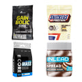 Schokolade Sorten-Großset: Olimp Gain + Snickers White + 2 weitere – alle enthaltenen Artikel